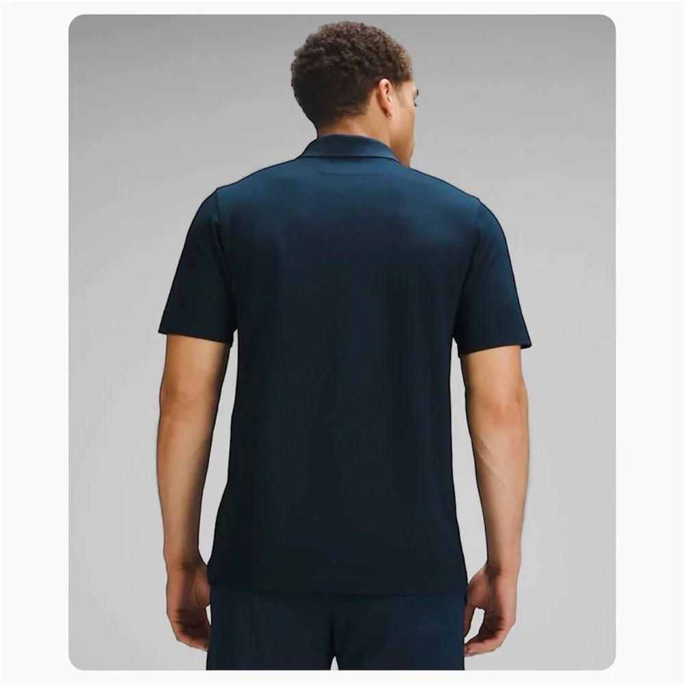 ★ Lululemon Men’s Short Sleeve Polo Shirt - Navy ★ - Picture 6 of 16